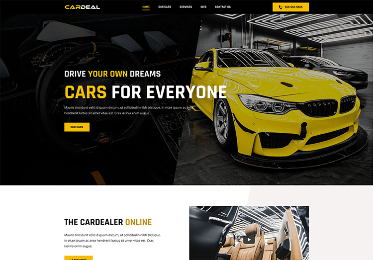 Criador de Sites com IA e Hospedagem BR - Concessionária de Carros