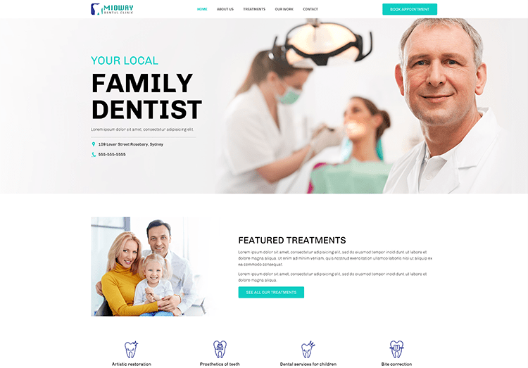 Criador de Sites com IA e Hospedagem BR - Dentista
