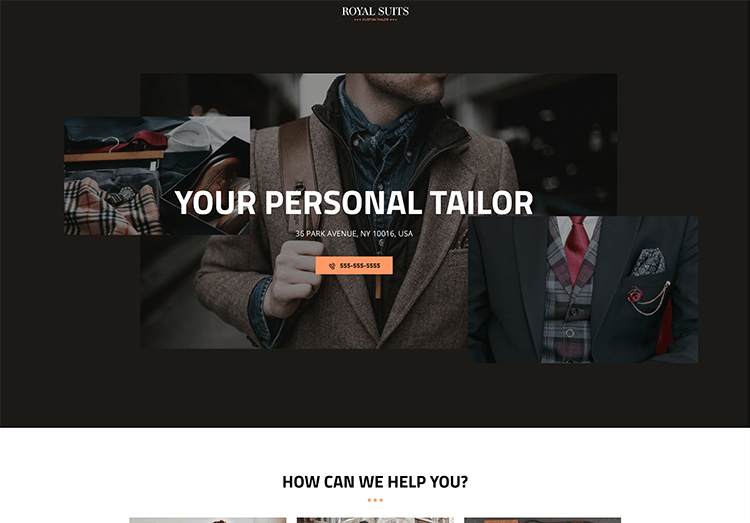 Criador de Sites com IA e Hospedagem BR - Alfaiataria